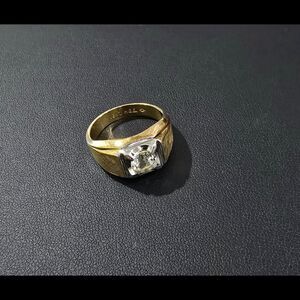 Mens vintage 18kt HGE gold ring,